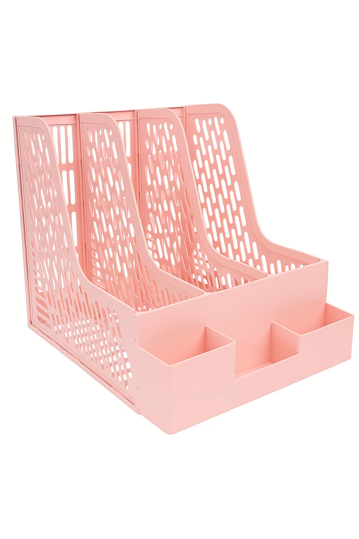 3 Bölmeli Modüler Tasarım Organizer Kalemlikli Magazinlik Klasör 