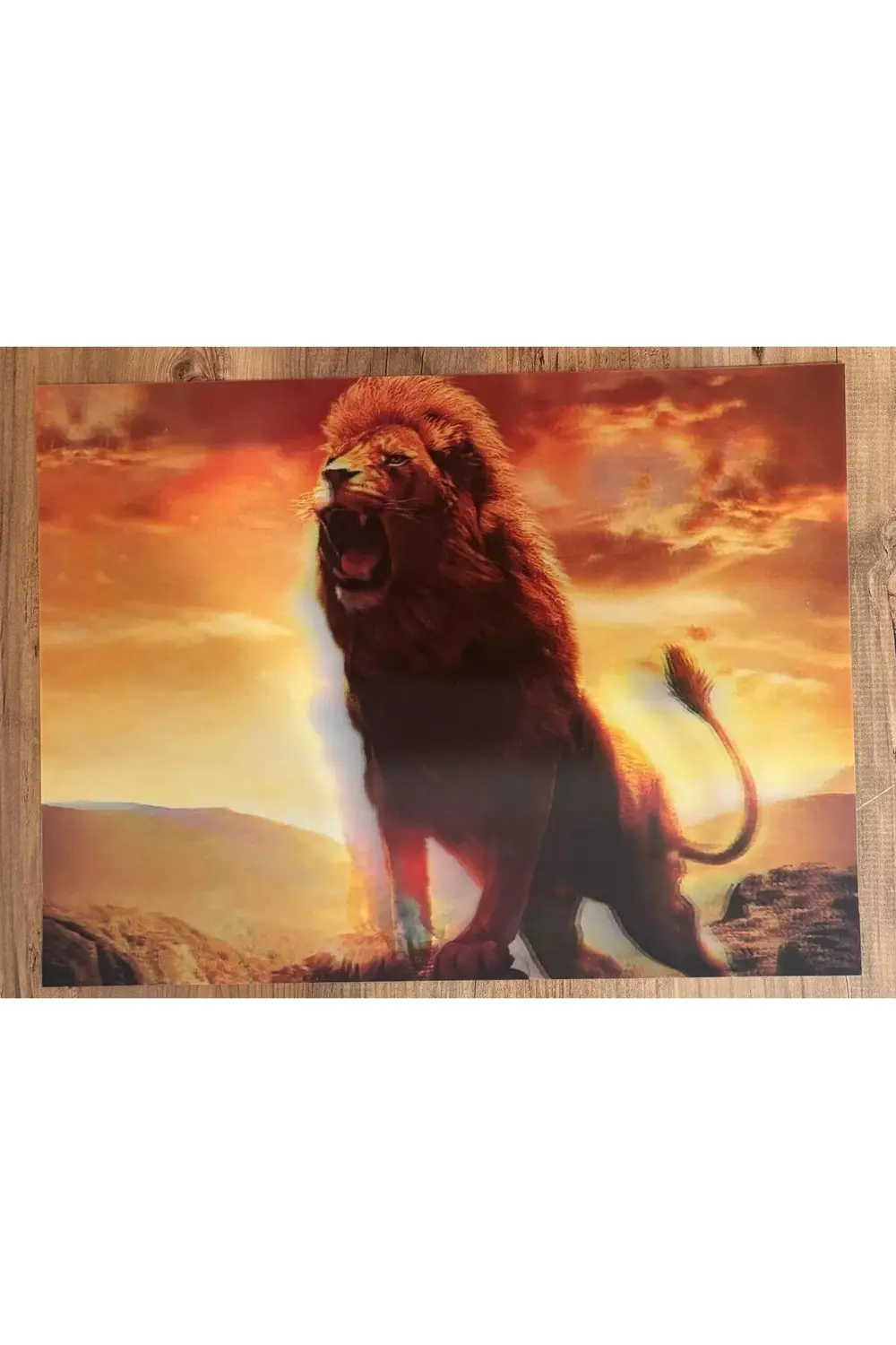 3 boyutlu aslan tablosu