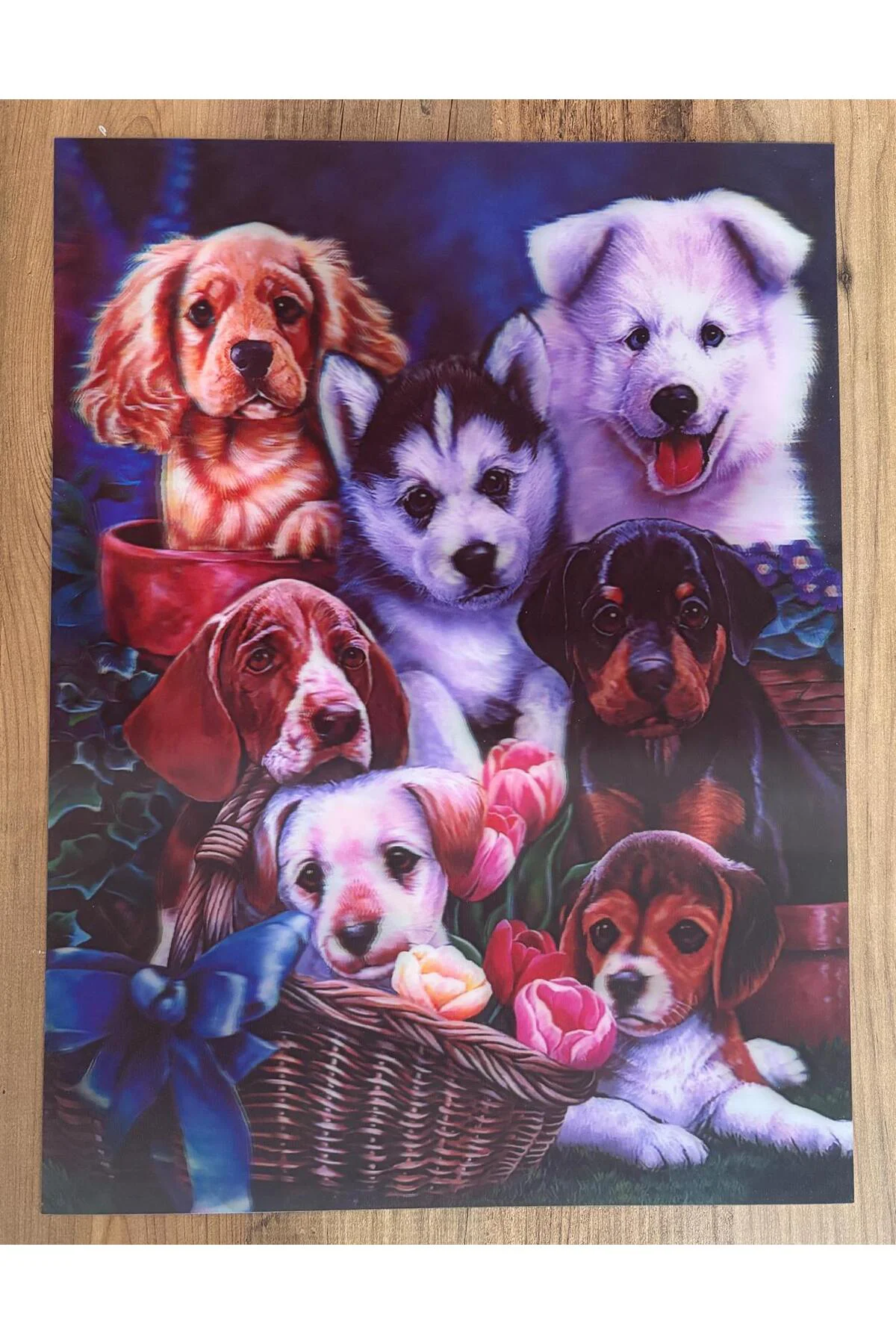3 boyutlu köpek tablosu