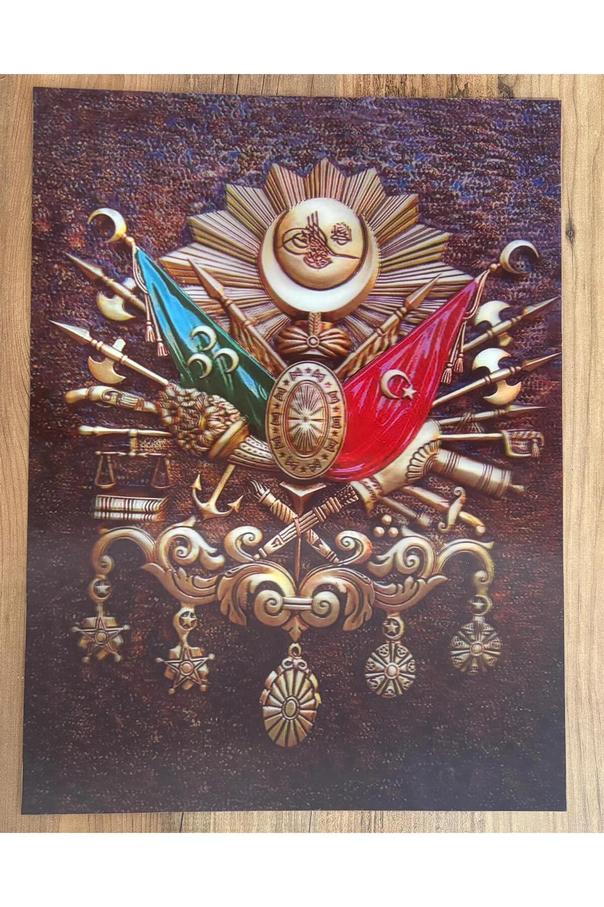 3 boyutlu osmanlı tugrası tablosu