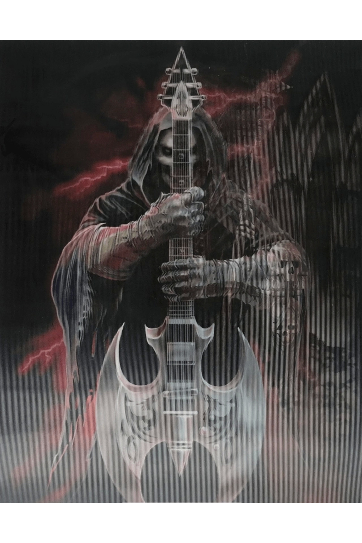 Diğer 1519 3 Boyutlu Resim 3 Farklı Resim Değişenli Kuru Kafa Tablosu 30X40