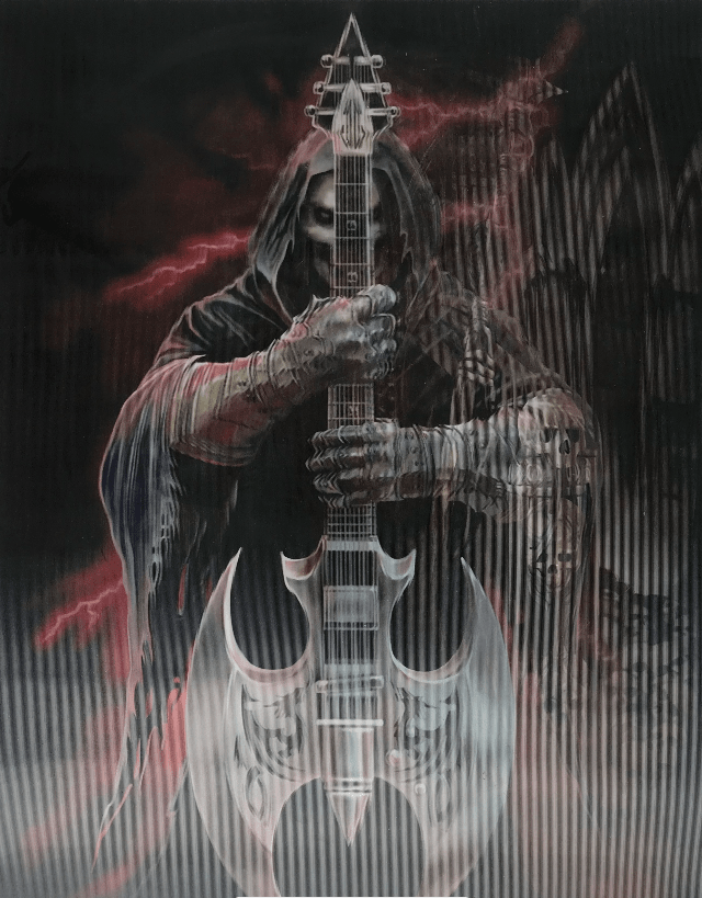 3 Boyutlu Resim 3 F.rklı Resim Değişenli Kuru Kafa Tablosu 30x40