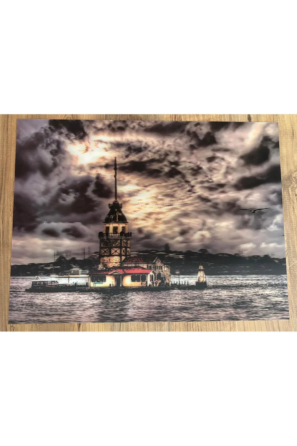 3 boyutlu tablo-kız kulesi