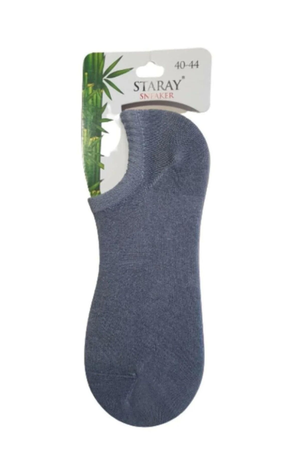 3 Çift Gri Renk Dikişsiz Bambu Sneaker Görünmez Çorap