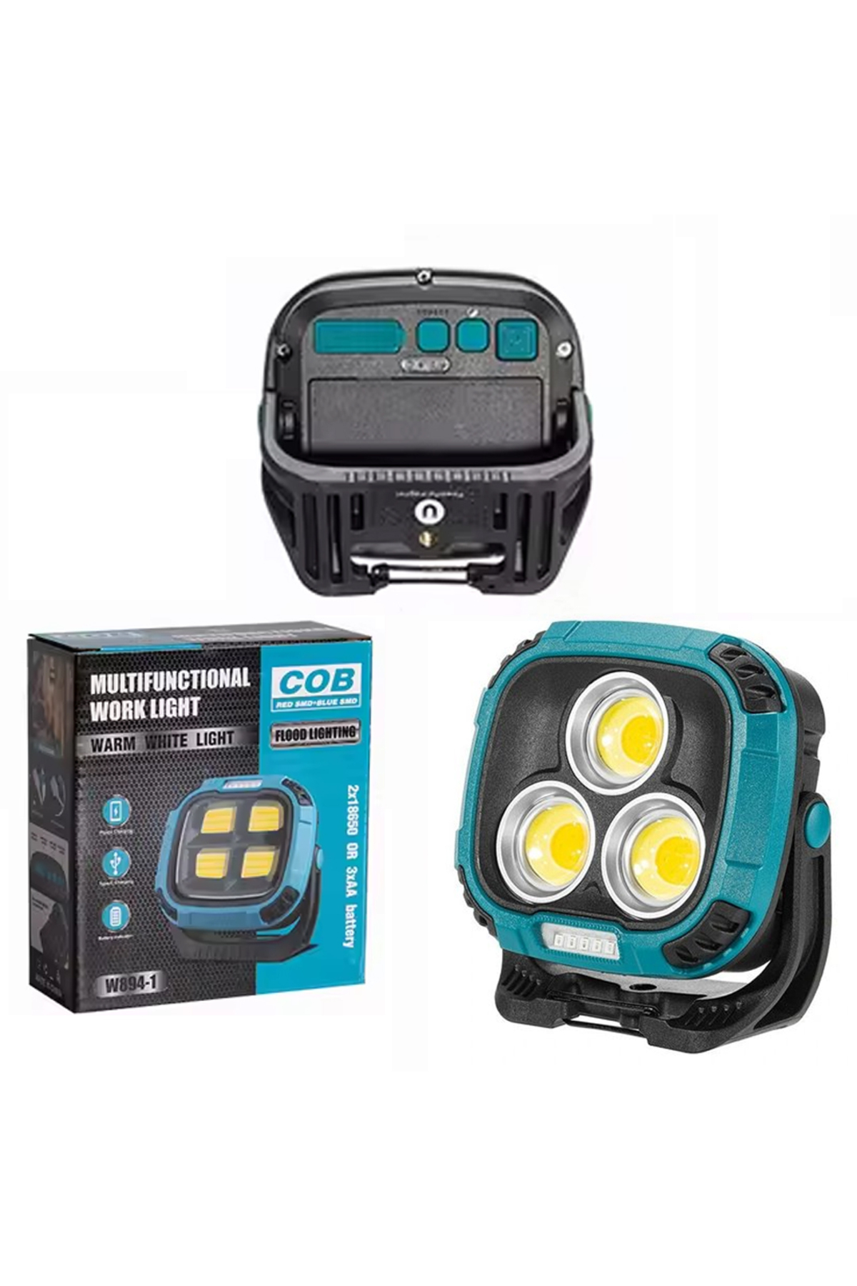 3 COB LEDLİ 30 WATT ÇOK FONKSİYONLU ÇALIŞMA LAMBASI AXE-22719