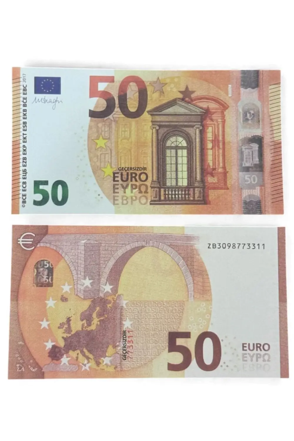3 Deste 50 € + 3 Deste 100 € Düğün Atma ve Kına İçin Eğlencelik,