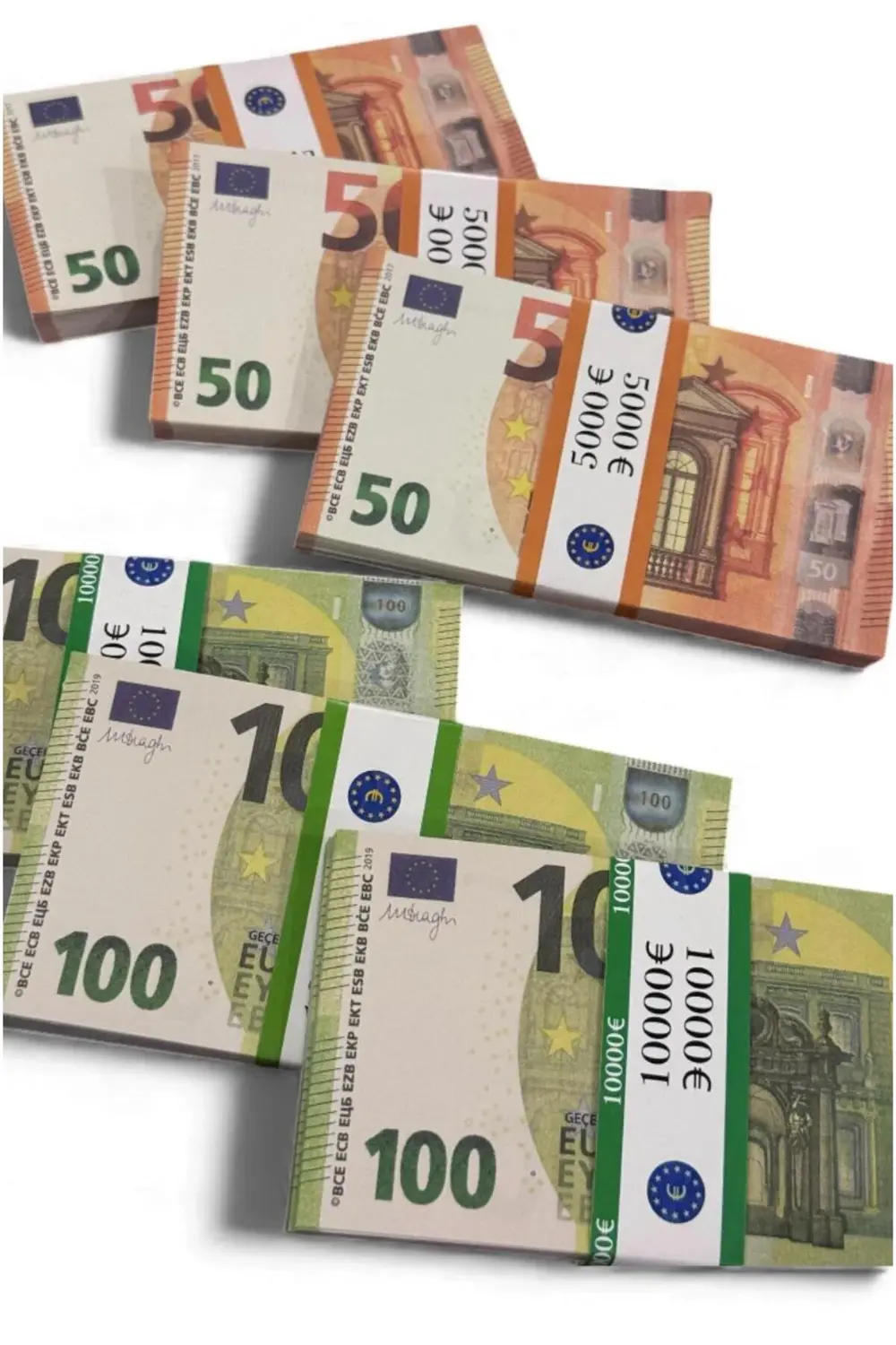 3 Deste 50 € + 3 Deste 100 € Düğün Atma ve Kına İçin Eğlencelik,