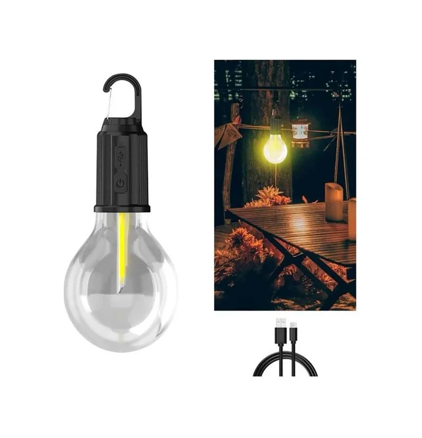 3 Farklı Mod Led'li Şarjlı Asma Kancalı Kamp Lambası Taşınabilir 