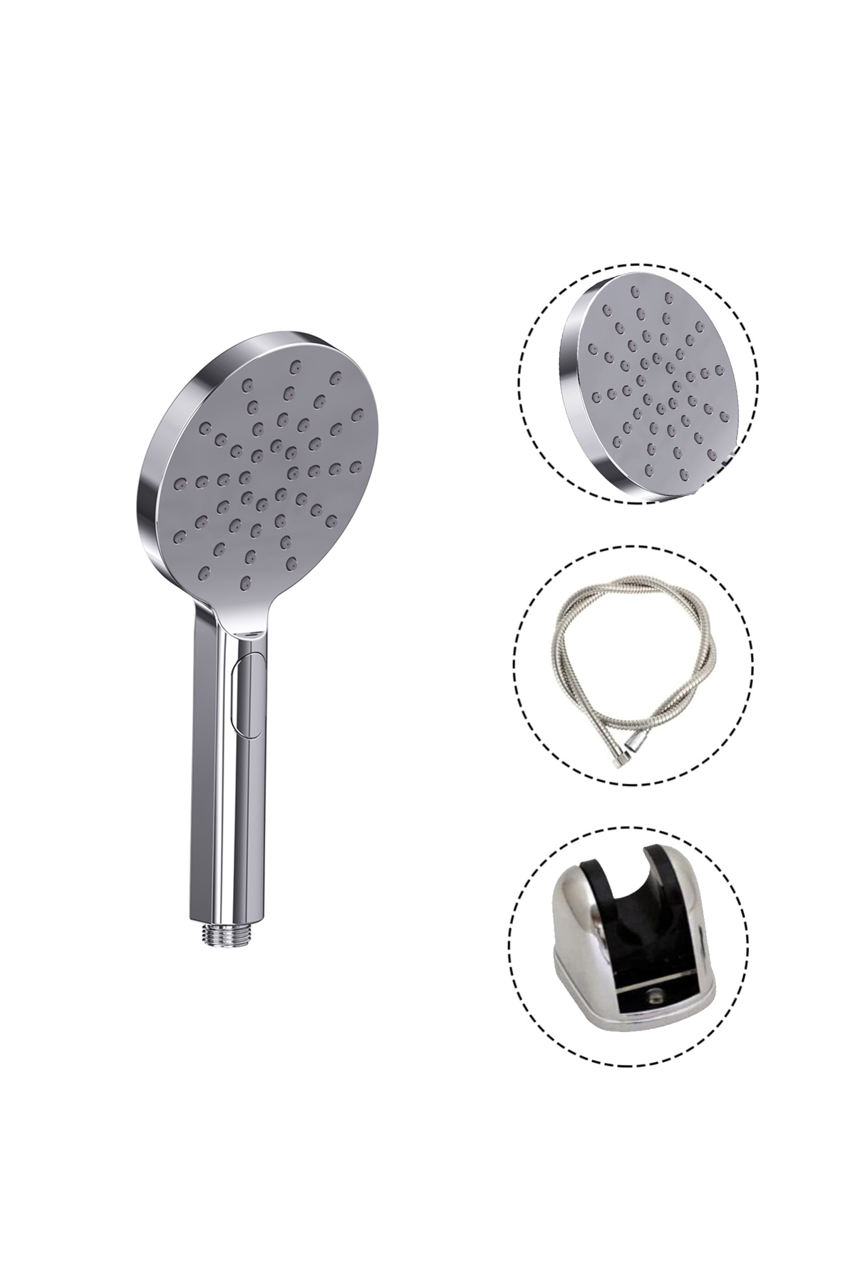 Purvien 3 Fonksiyonlu Butonlu Duş Seti Eca Model Mafsallı Duş Seti 3 Katm