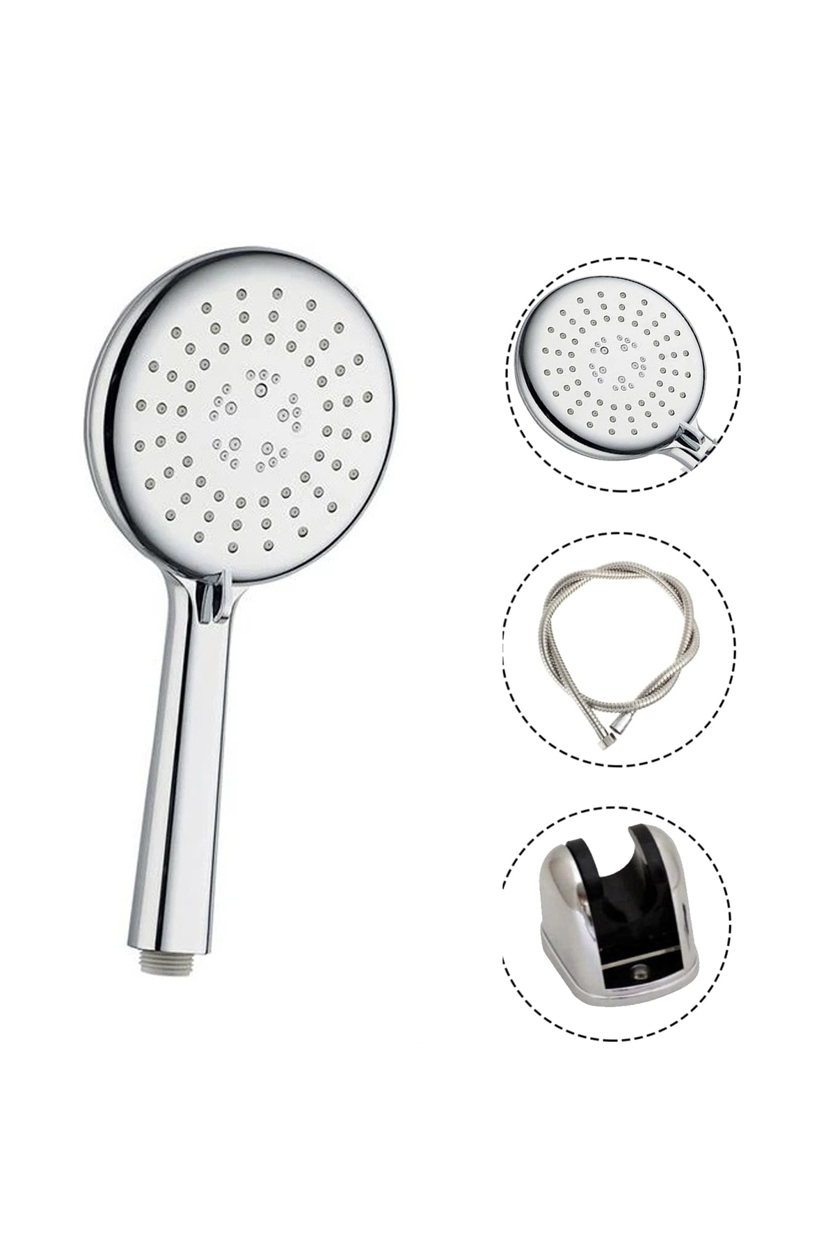 Purvien 3 Fonksiyonlu Çevirmeli Duş Seti – Venüs Model | Sürgülü Duş Seti