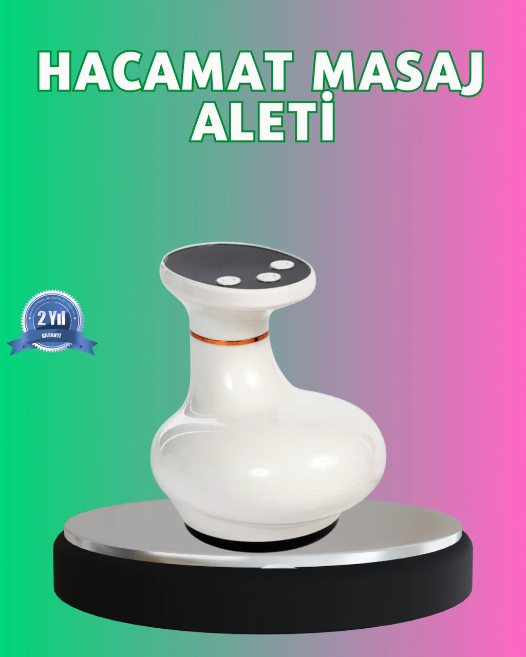 3 Fonksiyonlu Masaj Aleti Cilt Ve Renkli