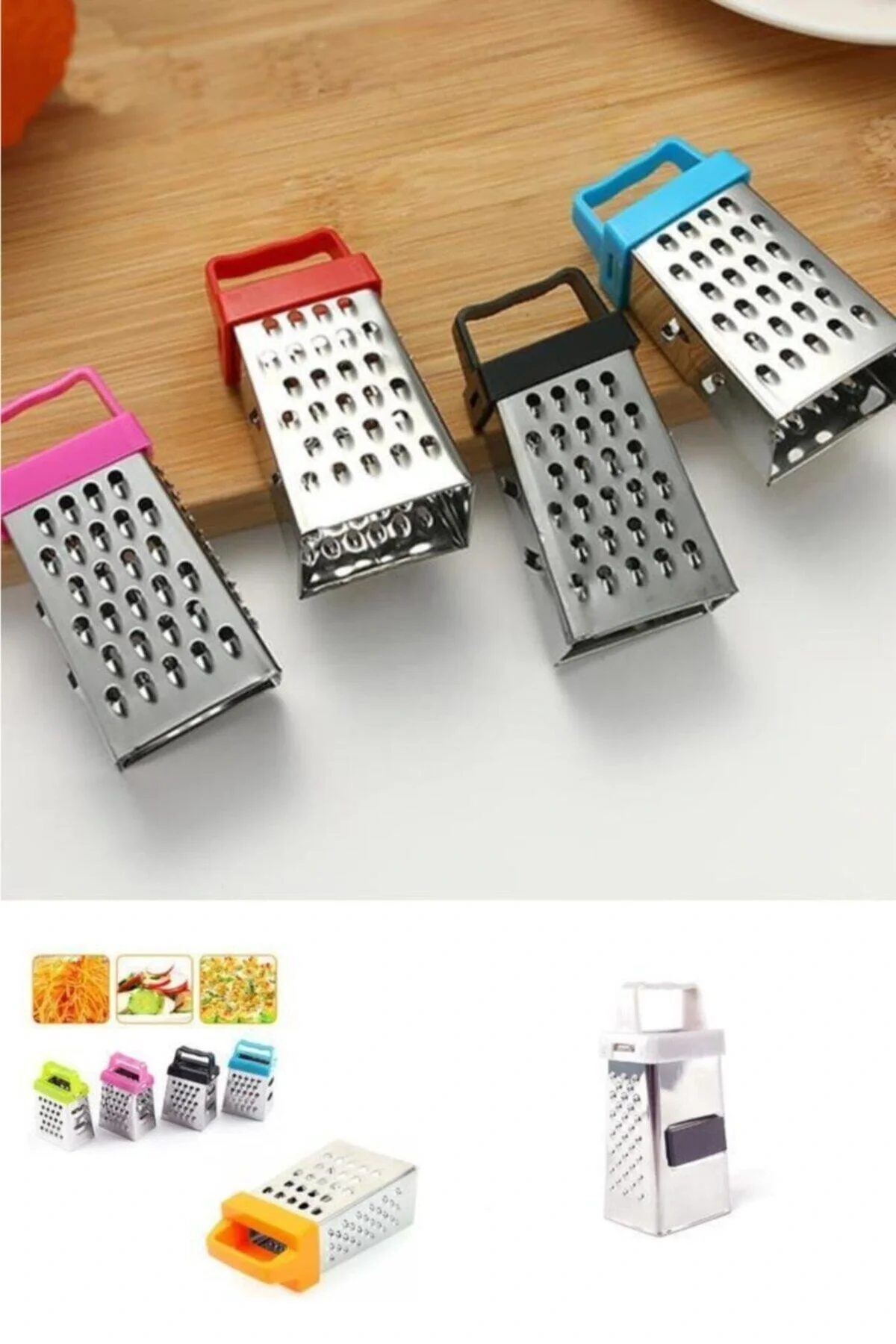 3 Fonksiyonlu Mıknatıslı Mini Sarımsak Peynir Rendesi 8 Cm 3 Fonksiyonlu Mıknatıslı Mini Sarımsak Peynir Rendesi 8 Cm