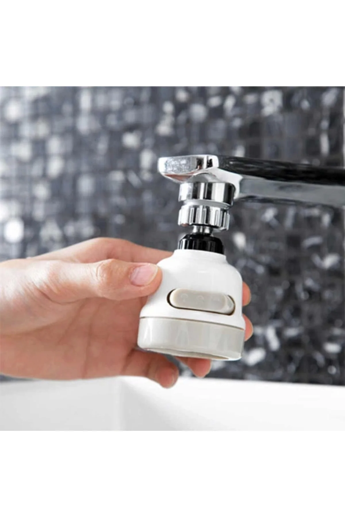 3 Fonksiyonlu Oynar Musluk Başlığı Tüm Musluklara Uyumlu ( Lisiny