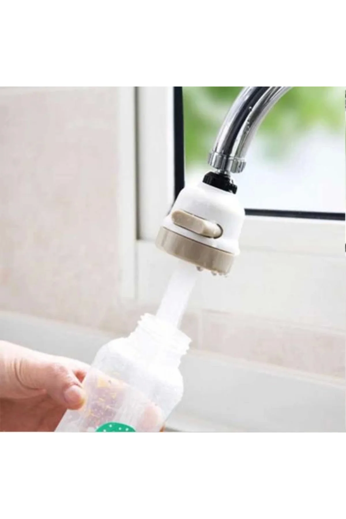 3 Fonksiyonlu Oynar Musluk Başlığı Tüm Musluklara Uyumlu ( Lisiny