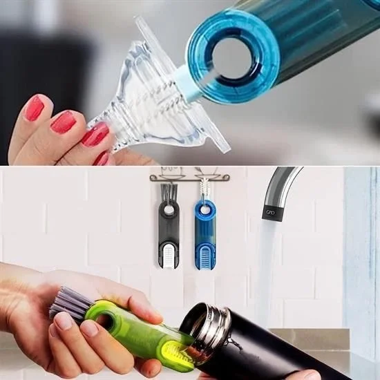 3 Fonksiyonlu Pratik Şişe Temizleme Fırçası Mutfak Banyo Araç İçin Çok Amaçlı Fırça Fiyatı, Yorumları ve Özellikleri