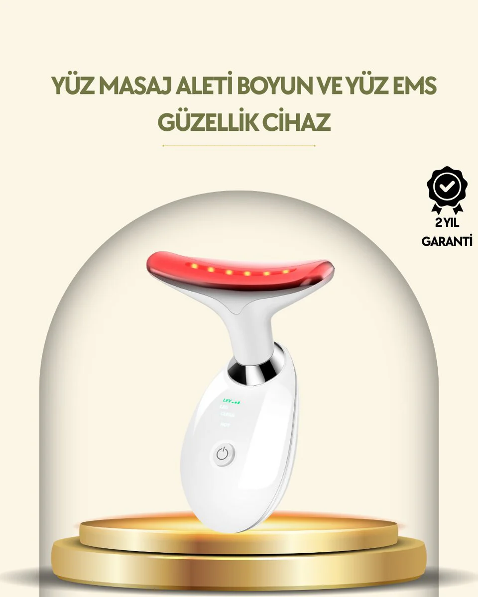 3 Fonksiyonlu USB Şarjlı LED Işıklı Cilt Bakım Cihazı – Kompakt ve Taşınabilir Güzellik Aleti