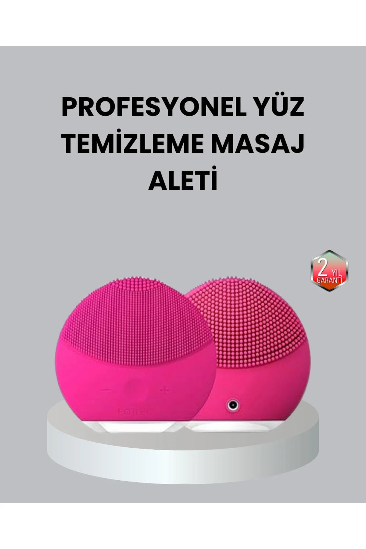 3 Fonksiyonlu Yüz Temizleme ve Masaj Cihazı – Su Geçirmez Şarjlı 