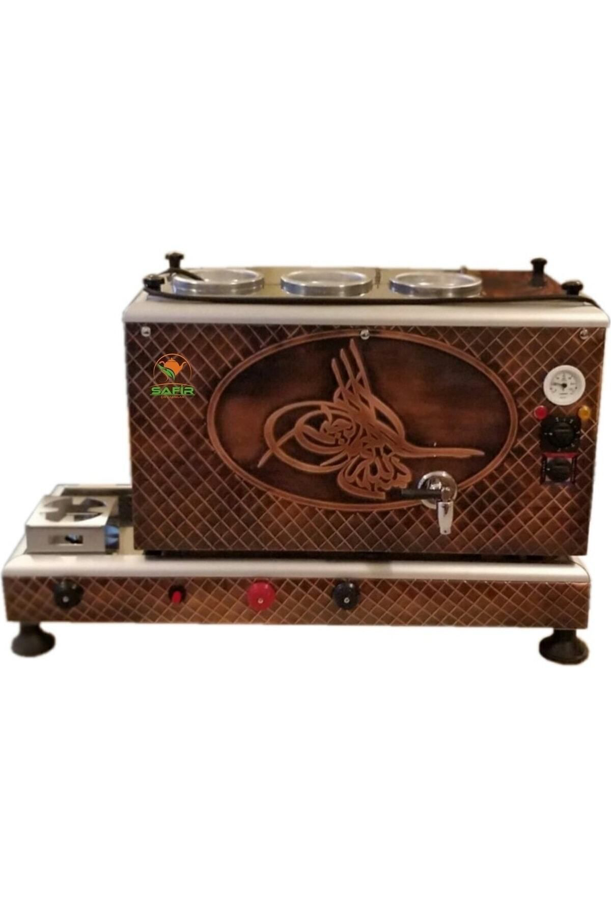 3 Gözlü Bakır Çay Ocağı Kazanı Ce Belgeli Doğalgazlı Gaz Koku Alg