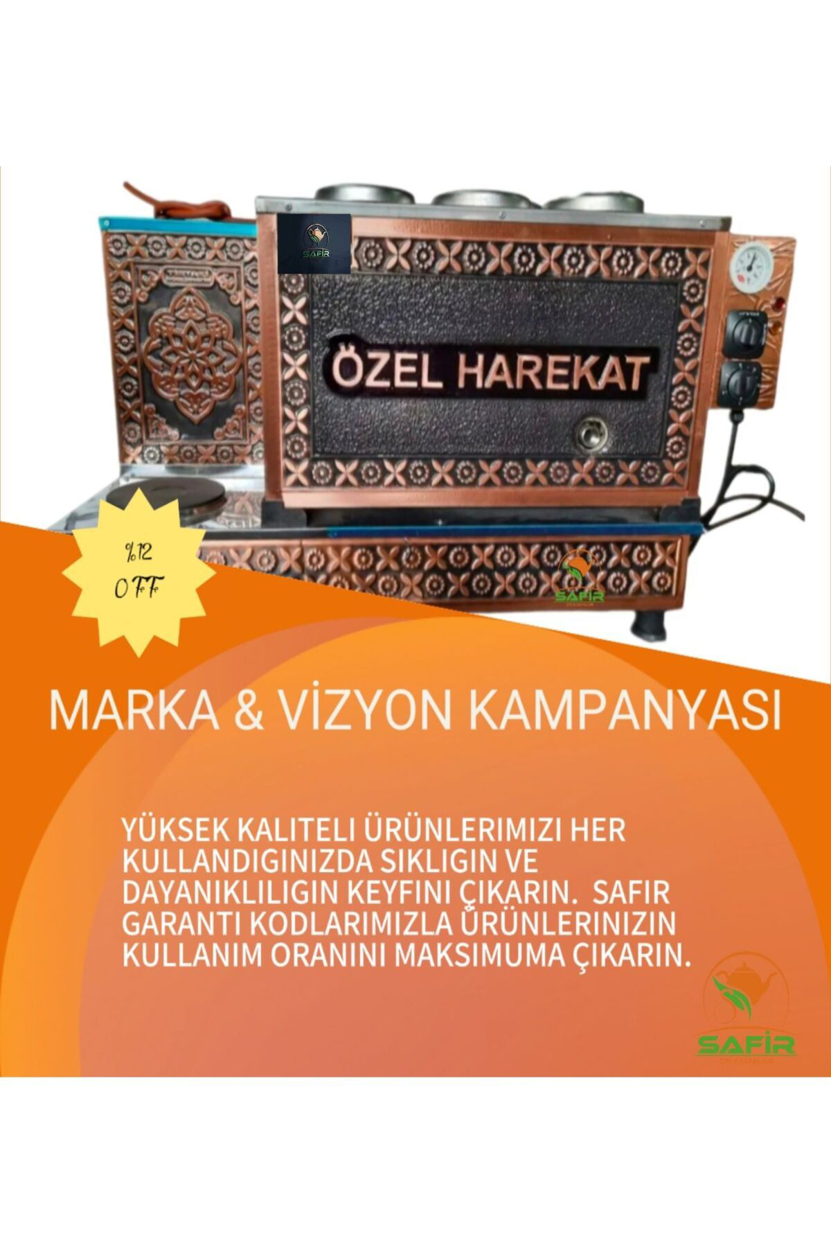 3 Gözlü Inoks Çay Ocağı Çay Kazanı Doğalgazlı Çay Semaveri Ce Bel
