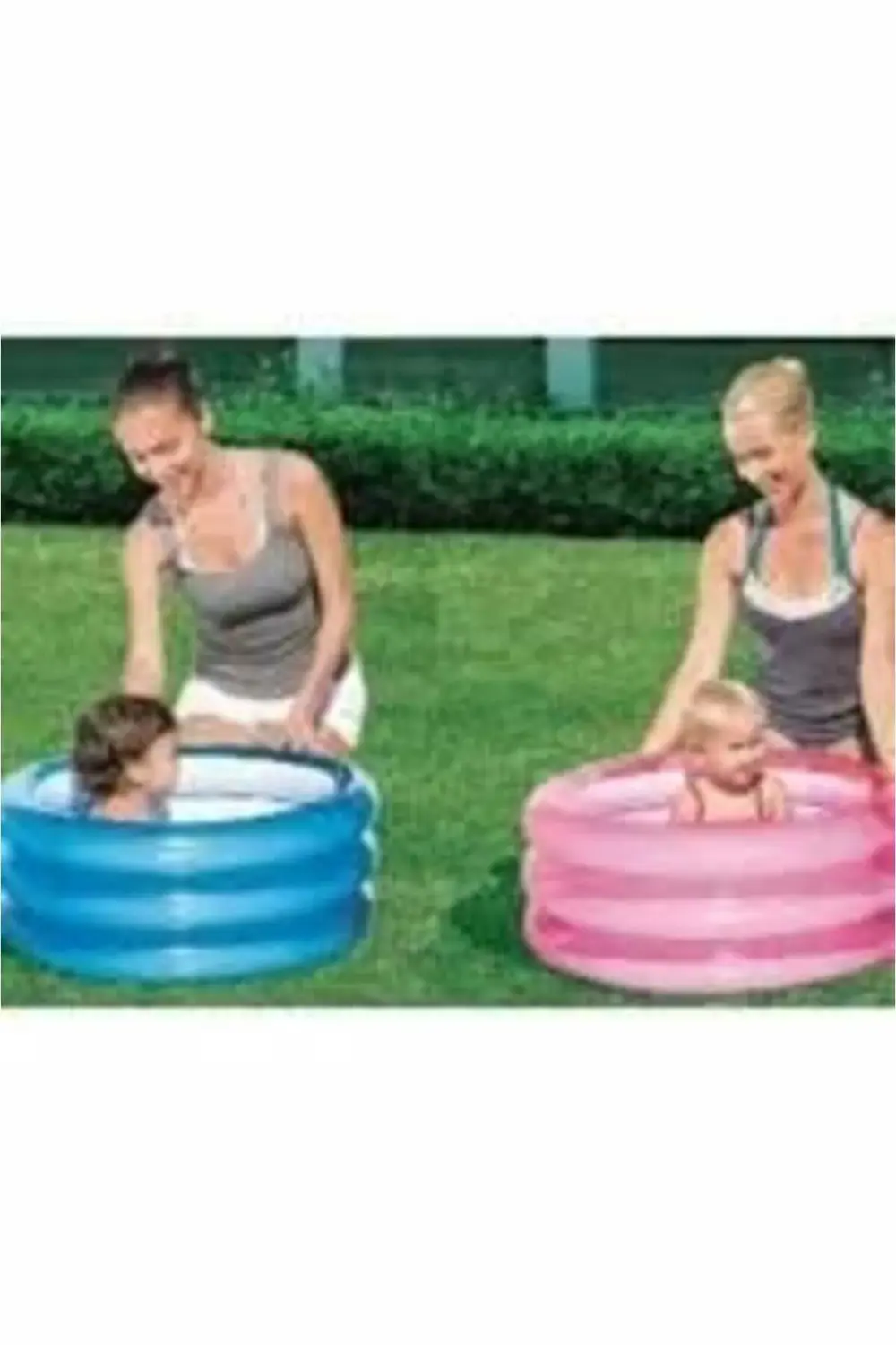 3 Halkalı Renkli Çocuk Havuzu 70 x 30 cm Pembe - 51033