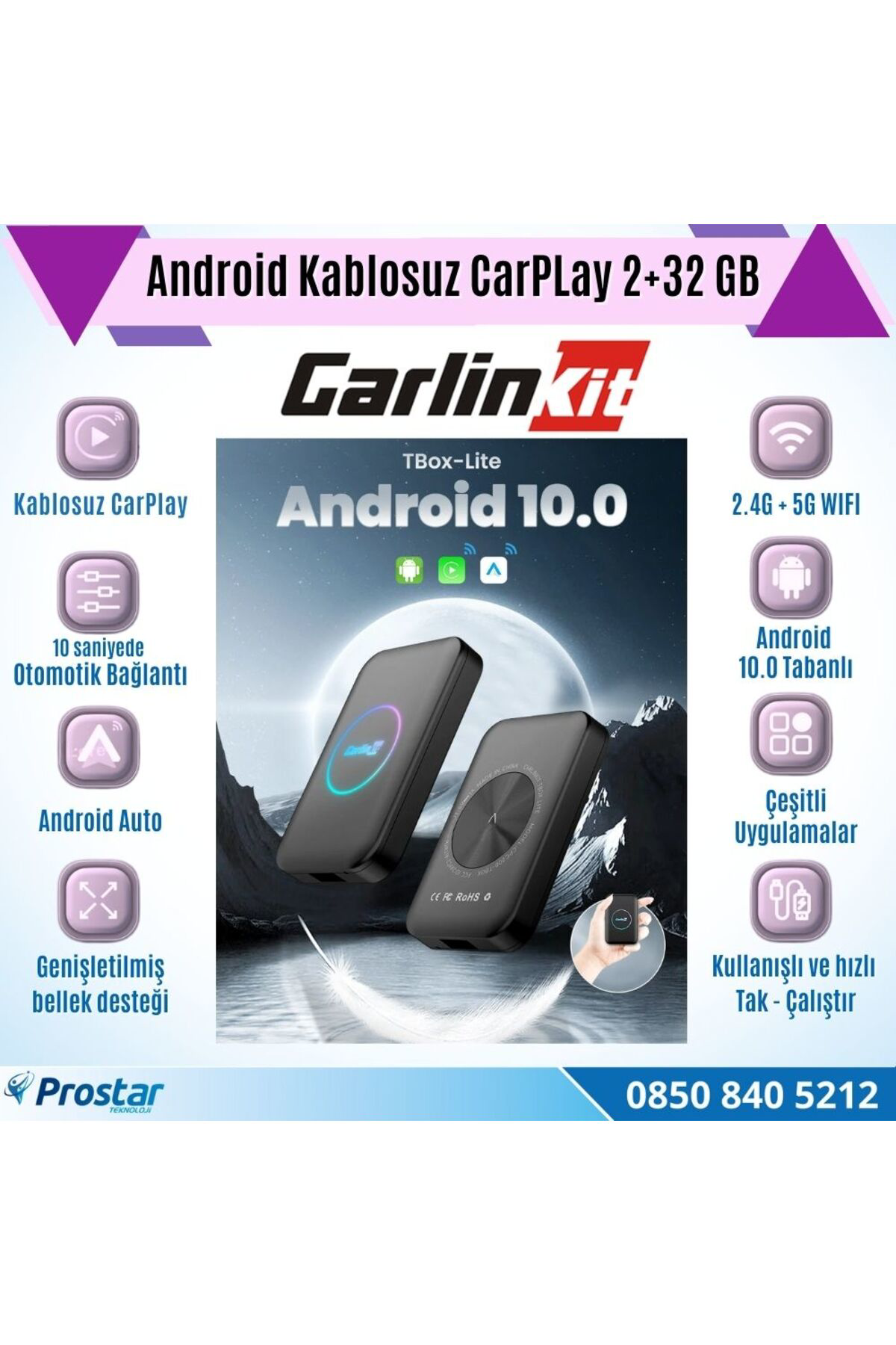 Carlinkit 3 İn 1  Cpc200 Tbox Lite Android 2 Gb 32 Gb Android Auto