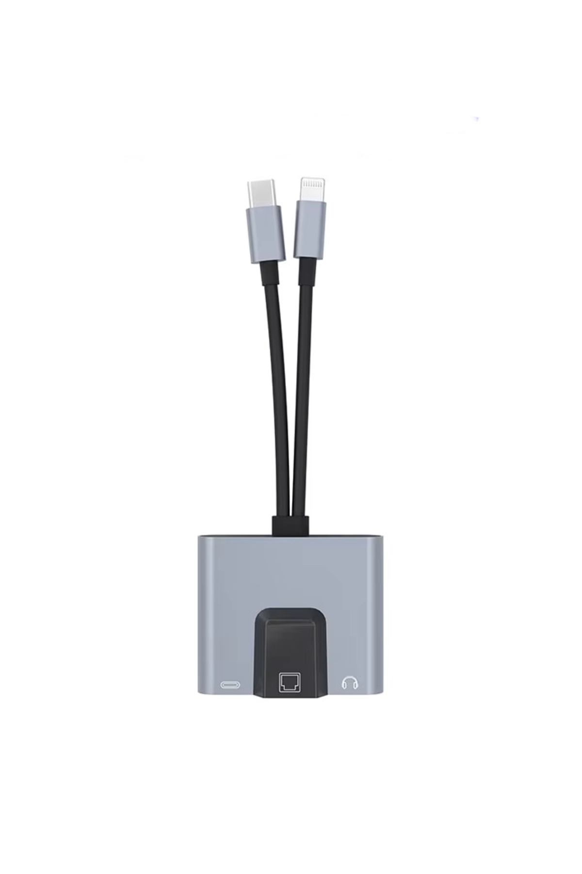 Pmr 3 İn 1 Lightning & Type-C Ethernet Adaptörü – Rj45, Aux, Şarj Des