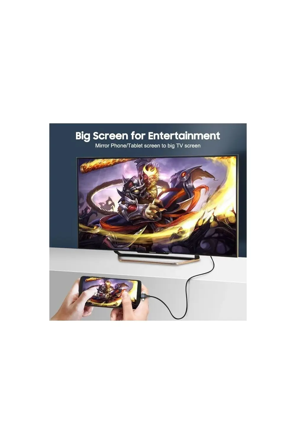 Pmr 3 İn 1 Phone To Hdmi Kablo – 2K 60Hz, 200Cm, Type-C, Lightning, M