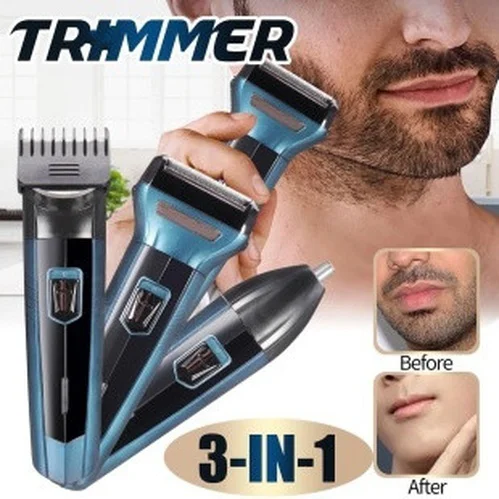 3 in 1 Saç Sakal Kesme Ense Burun Tıraş Makinesi Seti 3 in 1 Saç Sakal Kesme Ense Burun Tıraş Makinesi Seti