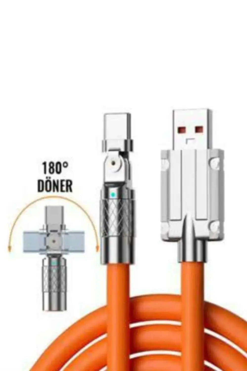 3 İn 1 Süper Hızlı Şarj Kablosu Android ve İOS Uyumlu Silikon Şar