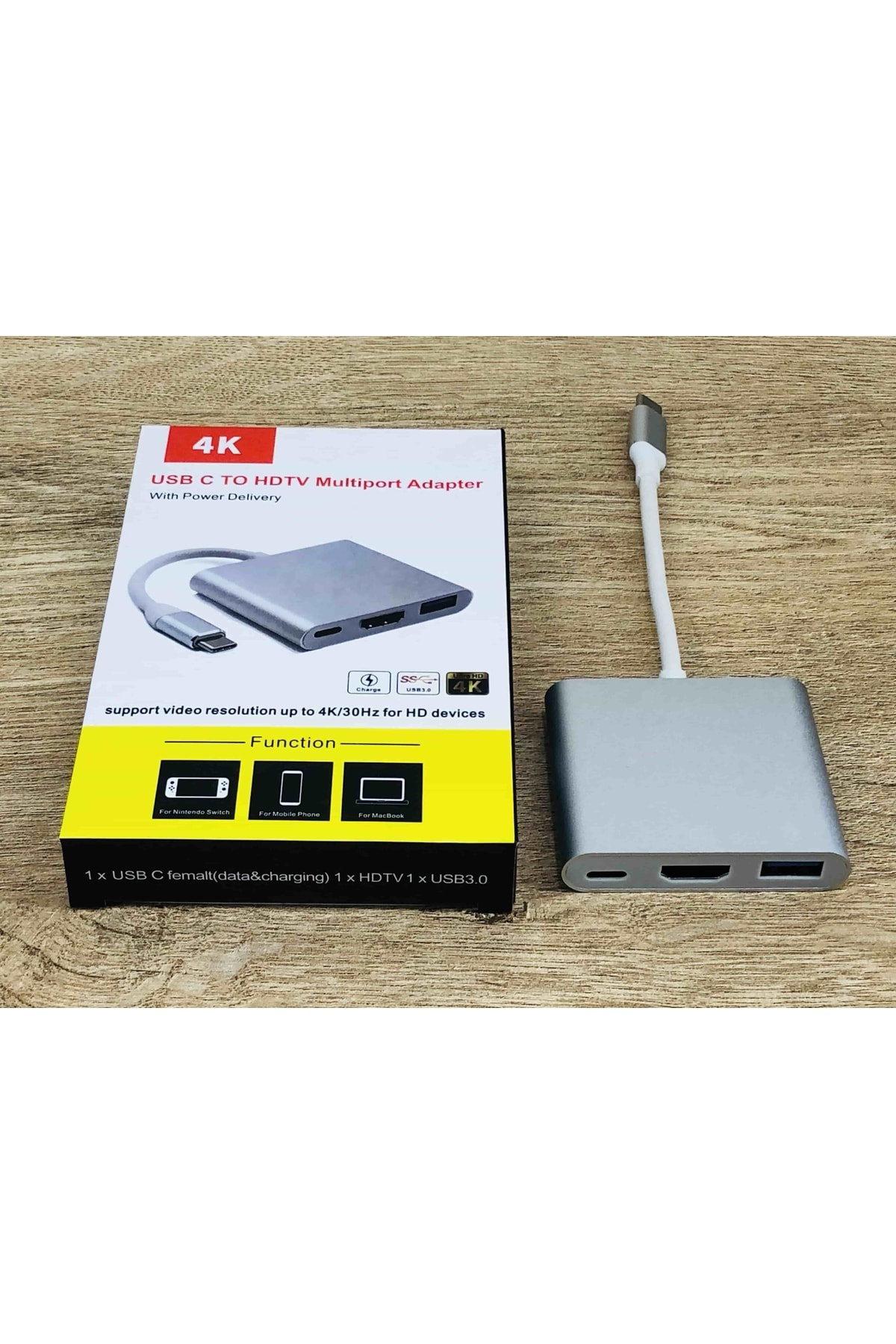3 In 1 Type C Hdmı Usb Çevirici Apple Macbook Lenovo Dell Samsung