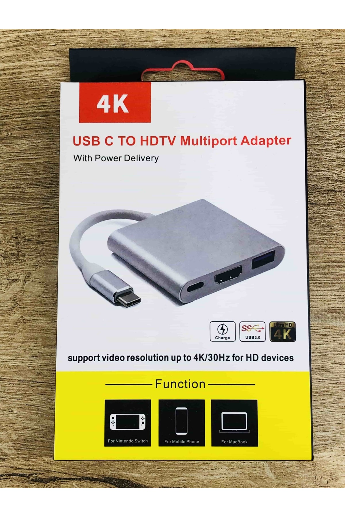 3 In 1 Type C Hdmı Usb Çevirici Apple Macbook I-pad I-phone Huawe