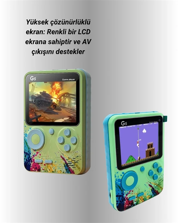 3 İnç Renkli Ekranlı Taşınabilir El Konsolu – G5 Modeli