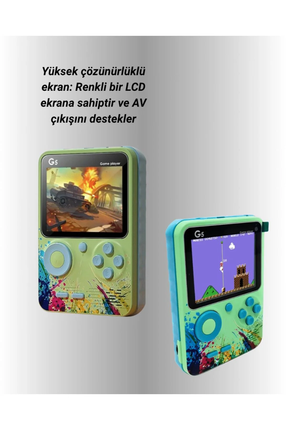 3 İnç Renkli Ekranlı Taşınabilir El Konsolu – G5 Modeli