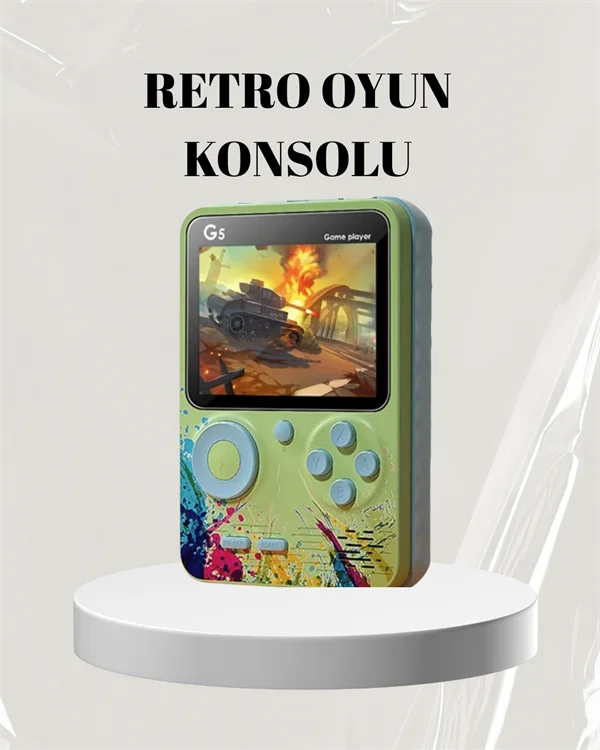 3 İnç Renkli Ekranlı Taşınabilir El Konsolu – G5 Modeli