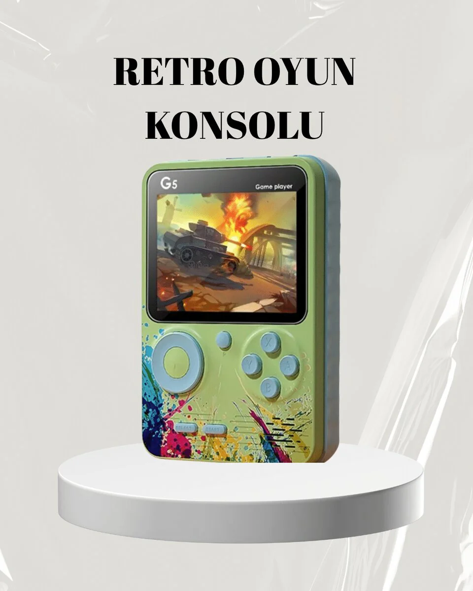 3 İnç Renkli LCD El Konsolu G5 – Taşınabilir Oyun Deneyimi