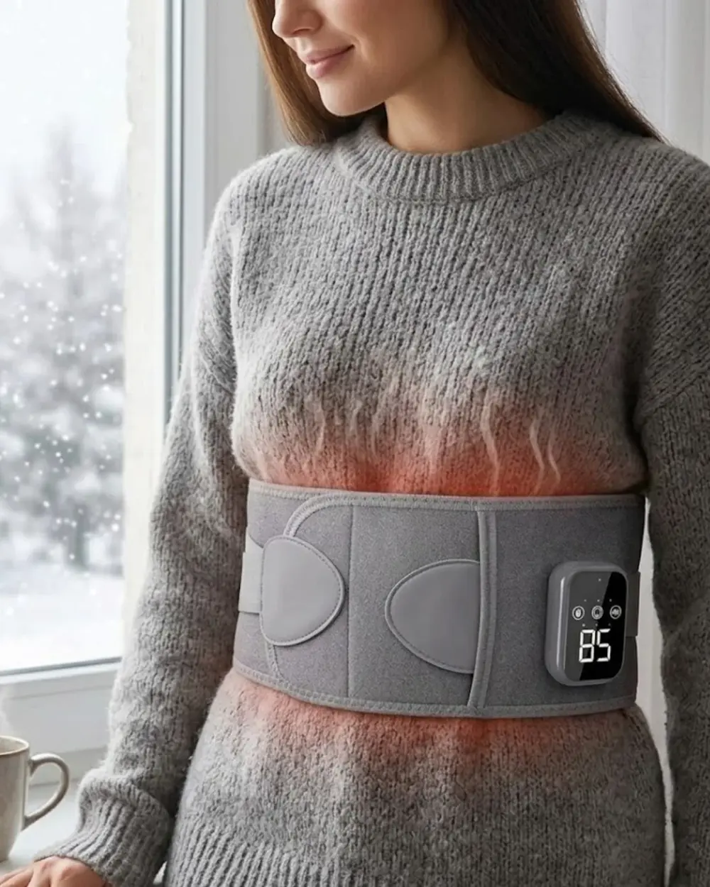 3 Kademe Isıtmalı ve Titreşimli Bel Destek Kemeri Ergonomik Tasar