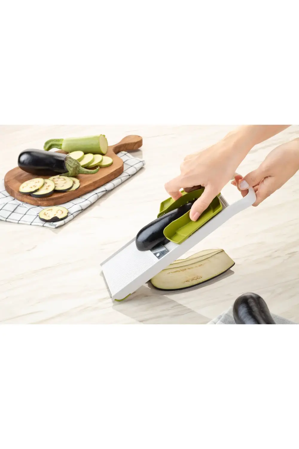 3 Kademeli Ayarlanabilir Sebze Meyve Dilimleyici – Bıçaklı Mandol