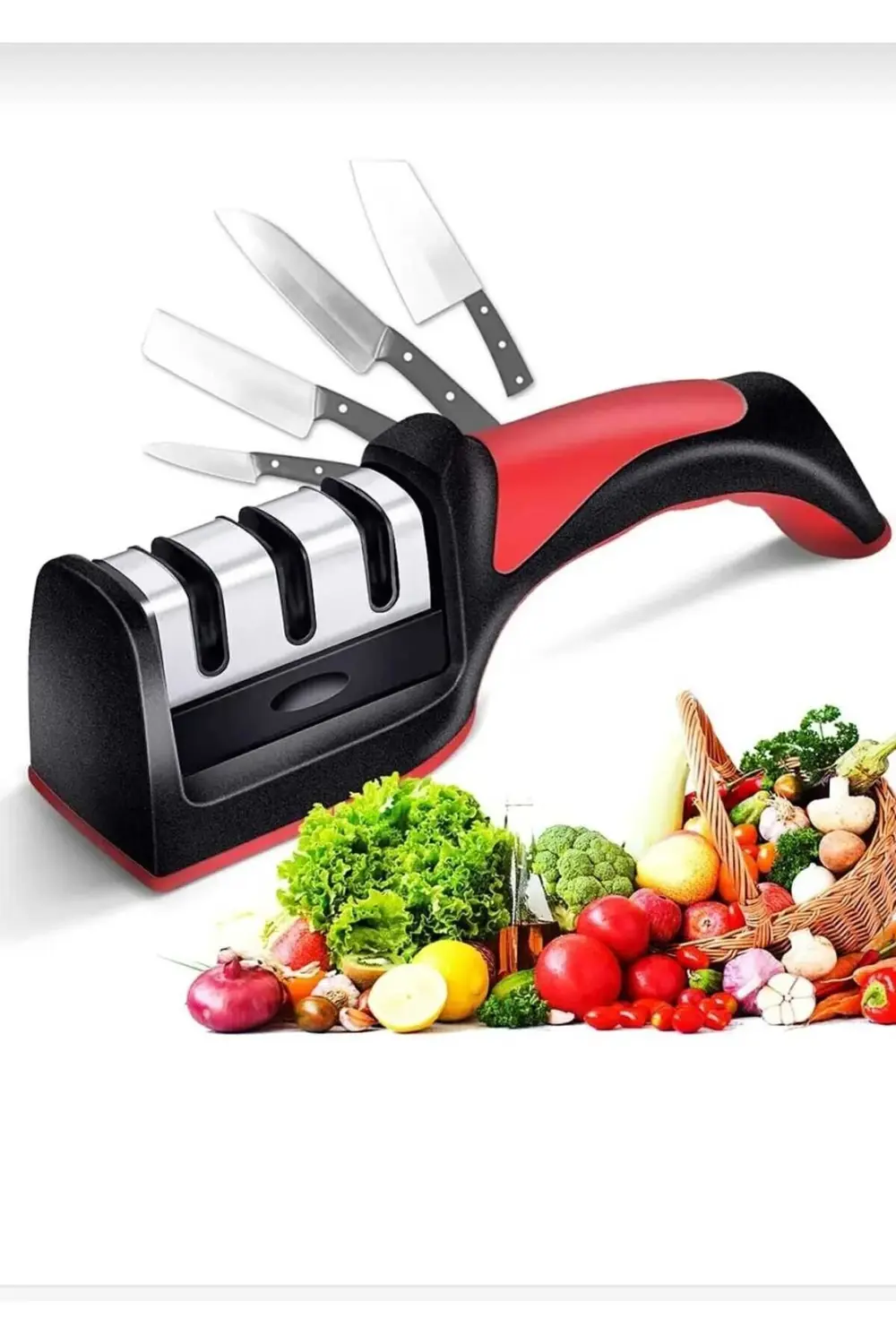 3 Kademeli Bıçak Bileme Aleti 3 Açılı Bıçak Bileme