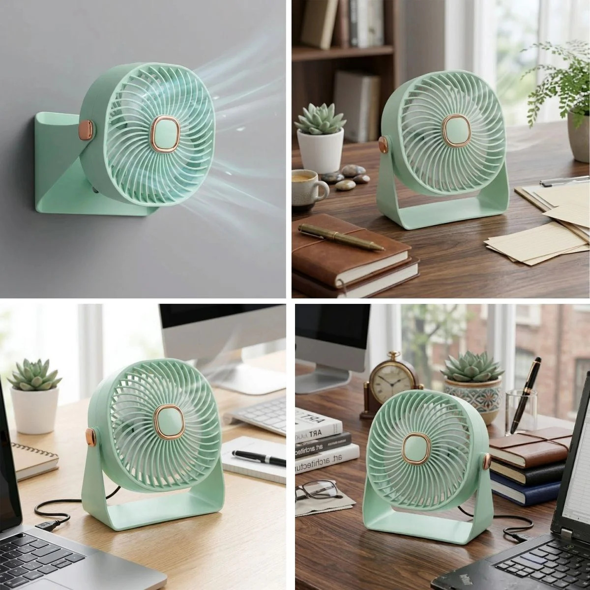 3 Kademeli Masaüstü Fan – Duvara Asılıp Sabitlenebilen Standlı Kaydırmaz Pedli Mini Fan ZB112 3 Kademeli Masaüstü Fan – Duvara Asılıp Sabitlenebilen Standlı Kaydırmaz Pedli Mini Fan ZB112
