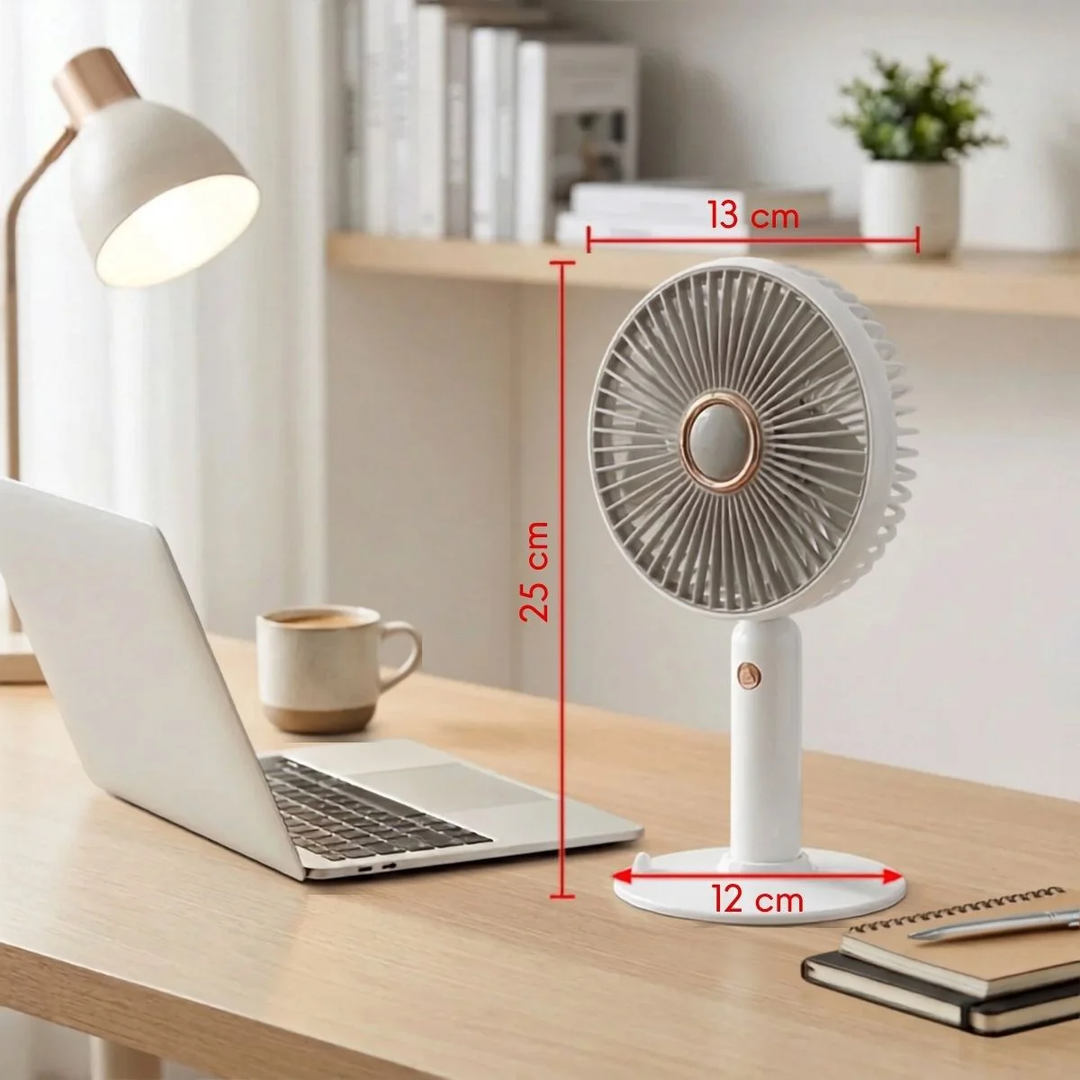 3 Kademeli Masaüstü Fan – Telefon Tutuculu Standlı Taşınabilir Mini Fan ZB161
