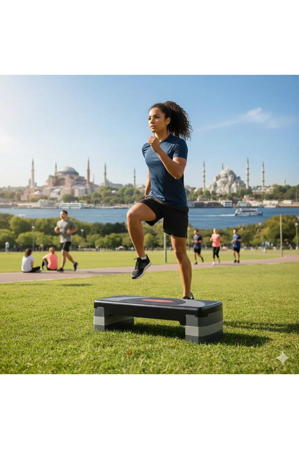 3 Kademeli Step Tahtası - Denge - Fitness - Spor - Egzersiz - Ant