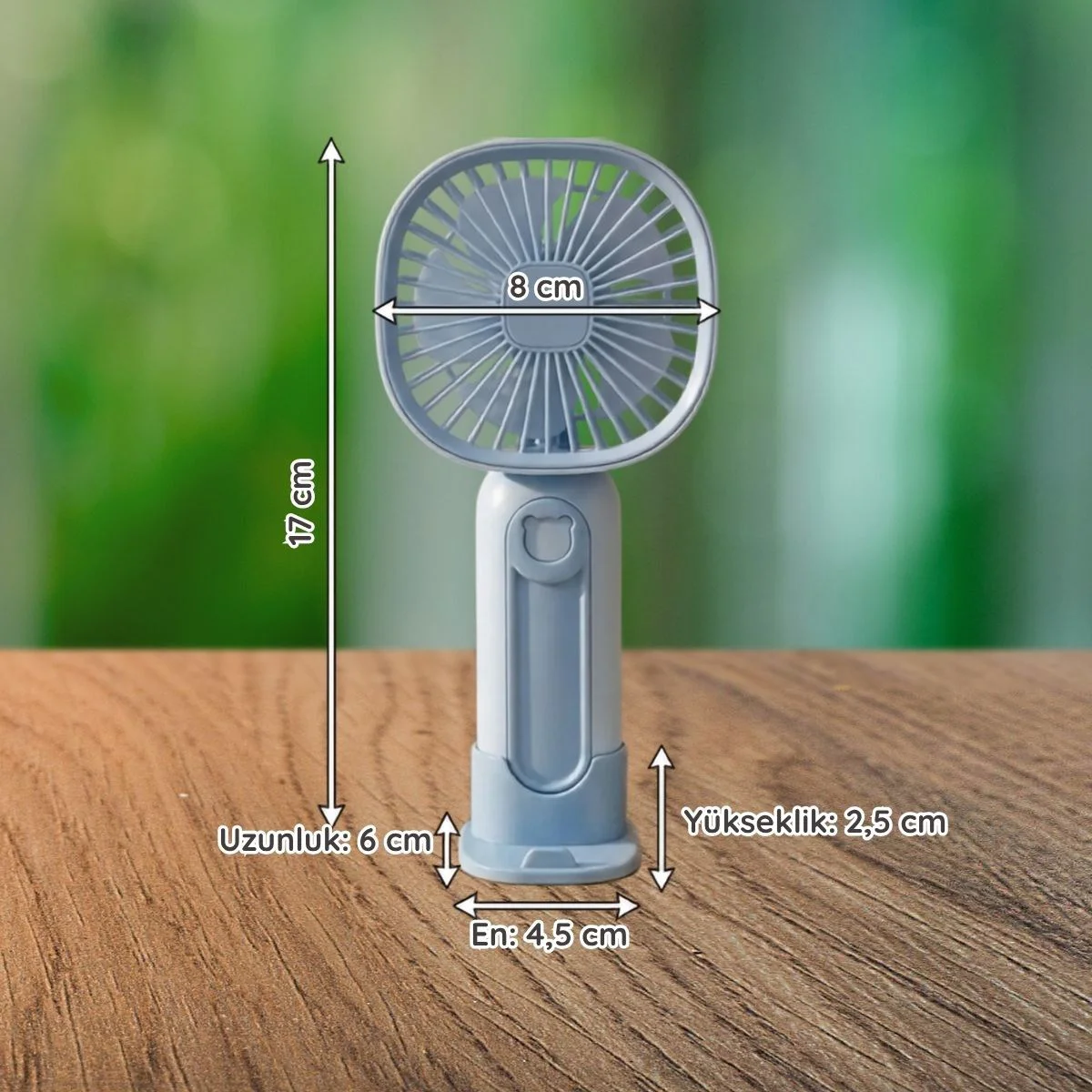 3 Kademeli Telefon Tutuculu Standlı Mini Fan – Tuşu Ayı Figürlü Masaüstü ve EldeKullanılabilen Taşınabilir Fan EKL30 3 Kademeli Telefon Tutuculu Standlı Mini Fan – Tuşu Ayı Figürlü Masaüstü ve EldeKullanılabilen Taşınabilir Fan EKL30