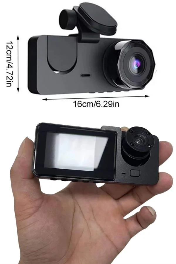 3 Kameralı 2 İnç 1080P Araç İçi Kamera Sürüş Kamerası CarPlay Fiyatı, Yorumları ve Özellikleri