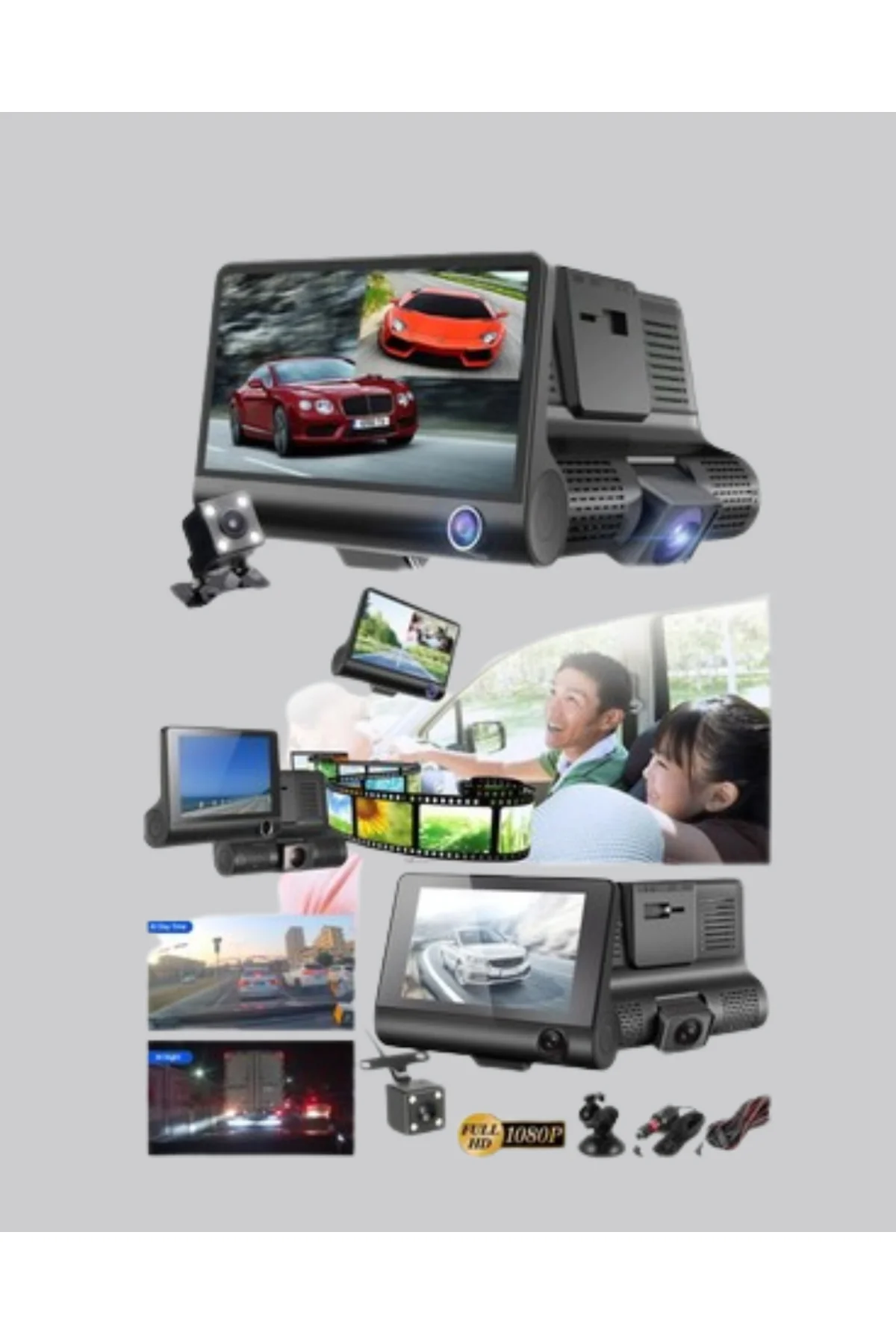 3 Kameralı Araç DVR - Lisinya