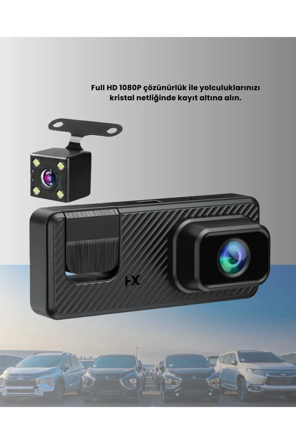 3 Kameralı Araç İçi DVR Kayıt Cihazı Ön İç Arka Kamera Full HD 3 Kameralı Araç İçi DVR Kayıt Cihazı Ön İç Arka Kamera Full HD