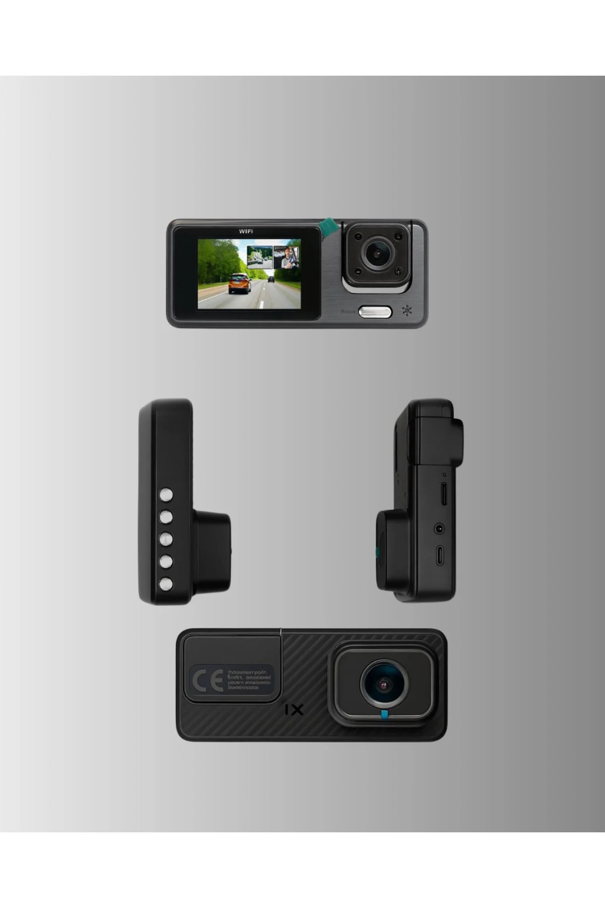 3 Kameralı Araç İçi DVR Kayıt Cihazı Ön İç Arka Kamera Full HD 3 Kameralı Araç İçi DVR Kayıt Cihazı Ön İç Arka Kamera Full HD - Görsel 3