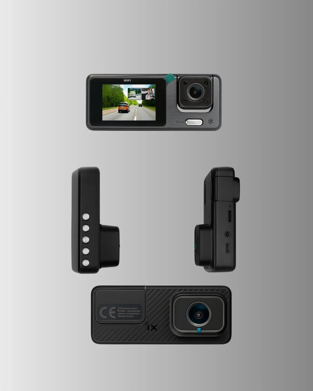 3 Kameralı Araç İçi DVR Kayıt Cihazı  Ön İç Arka Kamera Full HD Fiyatı, Yorumları ve Özellikleri