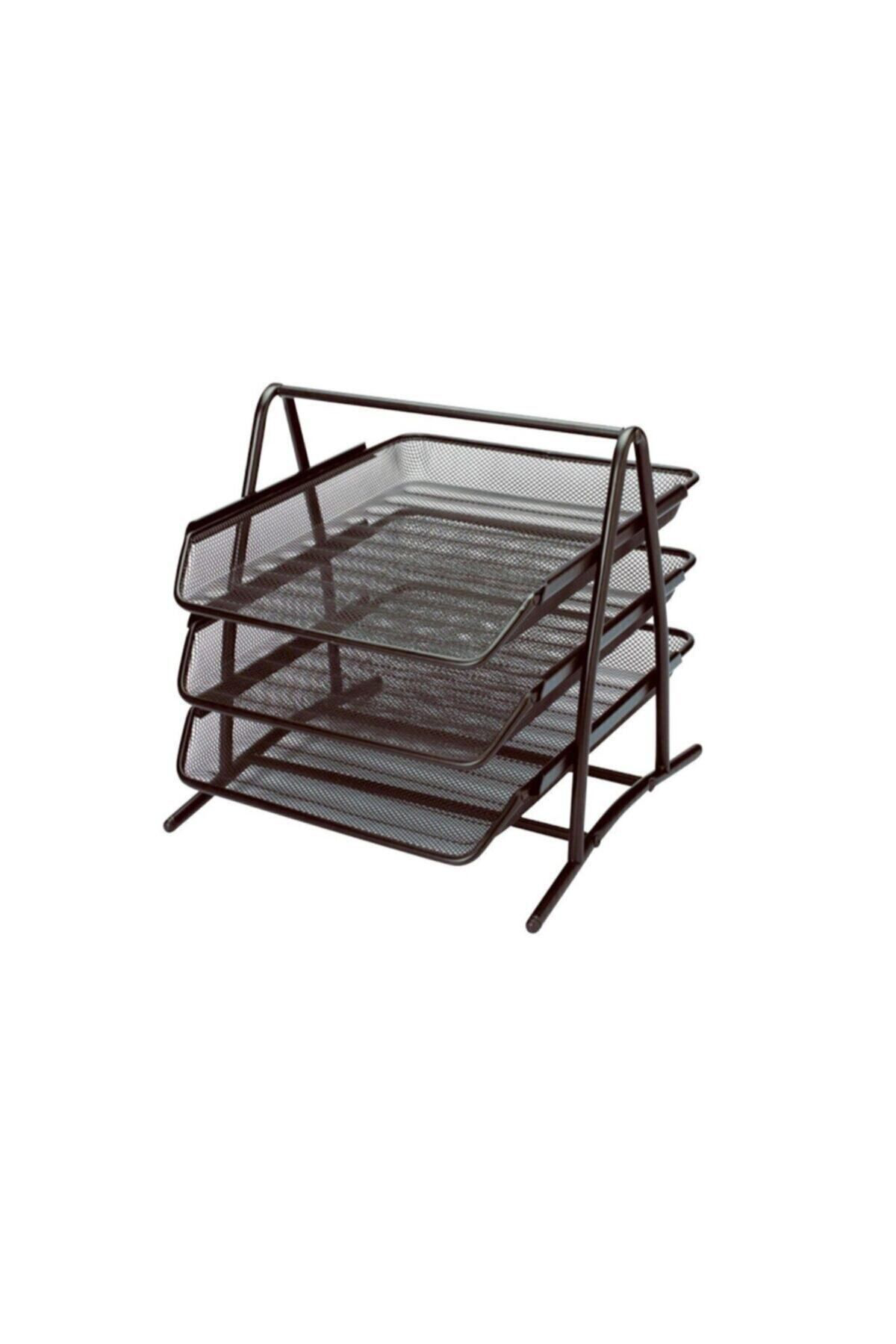 Temat 3 Katlı Evrak Rafı