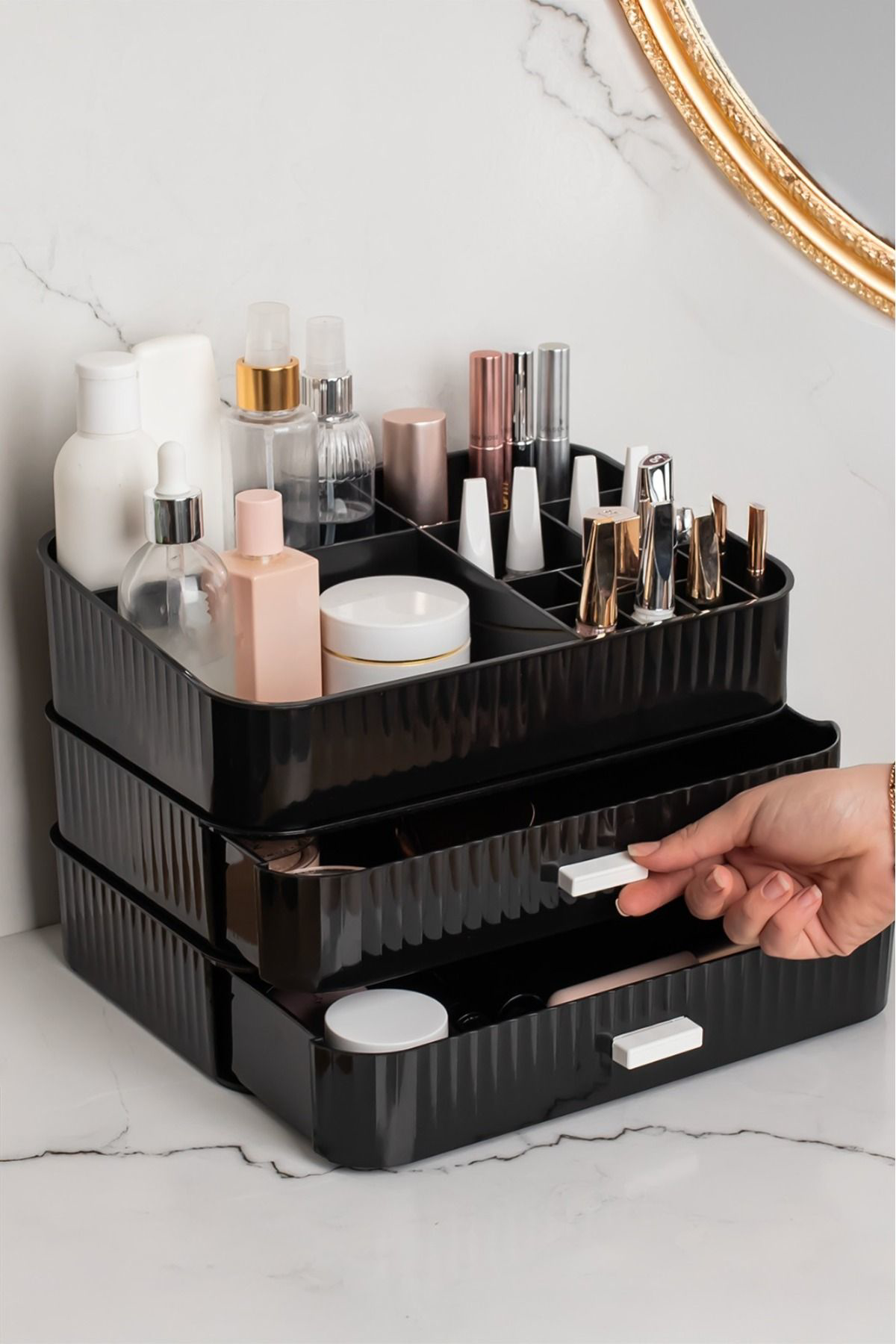 Ferah Plastik 3 Katlı Makyaj Ve Takı Organizer