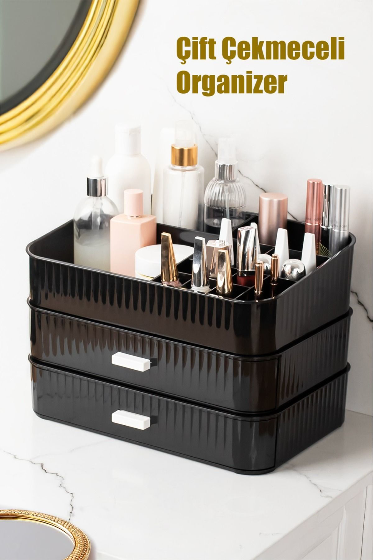 Ferah Plastik 3 Katlı Makyaj Ve Takı Organizer